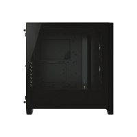 CORSAIR iCUE 4000X RGB - Tower - ATX - Seitenteil mit Fenster (gehärtetes Glas) - keine Spannungsversorgung (ATX) - Schwarz - USB/Audio