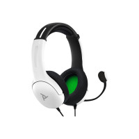 PDP LVL40 - Cuffia - Padiglione auricolare - Giocare - Bianco - Stereofonico - Volume + - Volume -