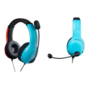 PDP LVL40 - Cuffia - Padiglione auricolare - Giocare - Nero - Blu - Rosso - Stereofonico - Manopola