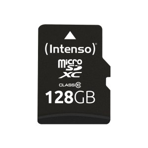 Intenso flash memory card (microSDXC-to-SD adapter included)