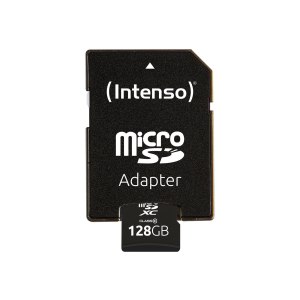 Intenso Flash memory card (microSDXC to SD adapter included)