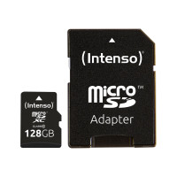 Intenso Flash memory card (microSDXC to SD adapter included)