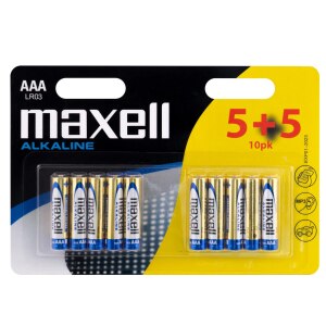 Maxell LR03 - Batterie 10 x AAA - Alkalisch