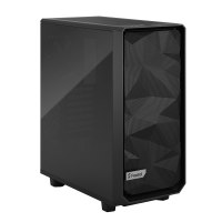 Fractal Design Meshify 2 Compact Dark Tempered Glass - MDT - ATX - Seitenteil mit Fenster (gehärtetes Glas) - keine Spannungsversorgung (ATX) - Schwarz - USB/Audio