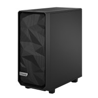 Fractal Design Meshify 2 Compact Dark Tempered Glass - MDT - ATX - Seitenteil mit Fenster (gehärtetes Glas) - keine Spannungsversorgung (ATX) - Schwarz - USB/Audio