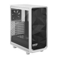 Fractal Design Meshify 2 Compact Clear Tempered Glass - MDT - ATX - Seitenteil mit Fenster (gehärtetes Glas) - keine Spannungsversorgung (ATX) - weiß - USB/Audio