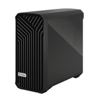 Fractal Design Torrent - Tower - Erweitertes ATX - Seitenteil mit Fenster (gehärtetes Glas) - keine Spannungsversorgung (ATX) - Schwarz - USB/Audio