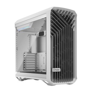 Fractal Design Torrent - Tower - Erweitertes ATX - Seitenteil mit Fenster (gehärtetes Glas) - keine Spannungsversorgung (ATX) - weiß - USB/Audio