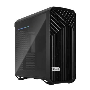 Fractal Design Torrent - Tower - Erweitertes ATX - Seitenteil mit Fenster (gehärtetes Glas) - keine Spannungsversorgung (ATX) - Schwarz - USB/Audio