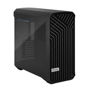 Fractal Design Torrent - Tower - Erweitertes ATX - Seitenteil mit Fenster (gehärtetes Glas) - keine Spannungsversorgung (ATX) - Schwarz - USB/Audio