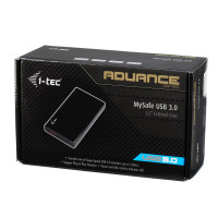 i-Tec MySafe Advance - Speichergehäuse mit Netzanzeige, Ein/Aus-Schalter - 3.5" (8.9 cm) - SATA 6Gb/s - 600 MBps - USB 3.0 - Schwarz