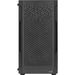 AeroCool Trinity Mini-G-BK-V2 - MT - micro ATX - Seitenteil mit Fenster (gehärtetes Glas) - keine Spannungsversorgung (ATX) - Schwarz - USB/Audio