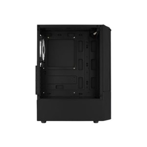 AeroCool Quantum Mesh - MDT - ATX - Seitenteil mit Fenster (gehärtetes Glas) - keine Spannungsversorgung (ATX) - Schwarz - USB/Audio