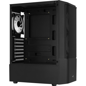 AeroCool Quantum Mesh - MDT - ATX - Seitenteil mit Fenster (gehärtetes Glas) - keine Spannungsversorgung (ATX) - Schwarz - USB/Audio