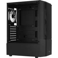 AeroCool Quantum Mesh - MDT - ATX - Seitenteil mit Fenster (gehärtetes Glas) - keine Spannungsversorgung (ATX) - Schwarz - USB/Audio