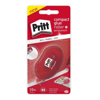 Pritt 2110050. Substanz: Tape, Spendertyp: Klebebandabroller, Adhäsion: Dauerhaft. Bandlänge: 10 m, Speicherbandbreite (metrisch): 8,4 mm, Gewicht: 1 g. Paketgewicht: 35 g, Verpackungsart: Sichtverpackung. Menge pro Packung: 1 Stück(e)