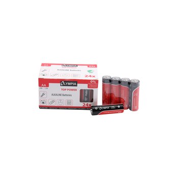 Olympia Alkaline Batterien AA 24er Pack - Batterie - Battery