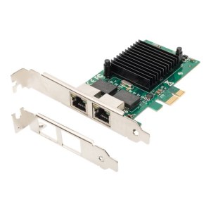 DIGITUS 2 Port Gigabit Ethernet Netzwerkkarte, RJ45, PCI...