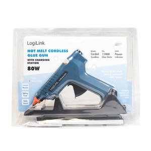 LogiLink WZ0052 - Pistola per colla a caldo - Blu - 14 g/min - 1,12 cm - 20 cm - 100 °C