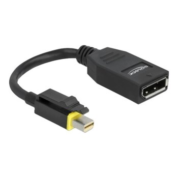 Delock DisplayPort adapter - Mini DisplayPort (M) latched to DisplayPort (F)