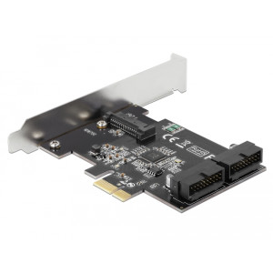 DeLOCK PCI Express Card to 2 x internal USB 3.0 Pin Header - USB-Adapter - PCIe 2.0 - USB 3.0 (intern) x 2