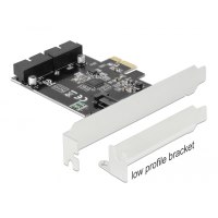 DeLOCK PCI Express Card to 2 x internal USB 3.0 Pin Header - USB-Adapter - PCIe 2.0 - USB 3.0 (intern) x 2