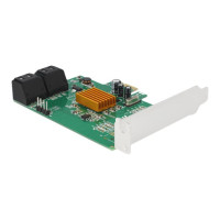 Delock - Speicher-Controller - 4 Sender/Kanal - SATA 6Gb/s - PCIe 2.0 x1