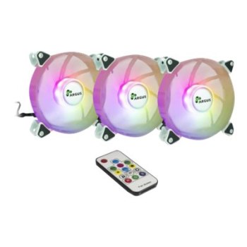 Inter-Tech Argus RS-06 RGB - Gehäuselüfter - 120 mm (Packung mit 3)