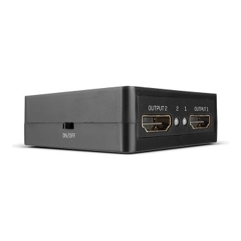 Lindy Compact 2 port HDMI 18G splitter - Video-/Audio-Splitter