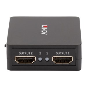 Lindy Compact 2 port HDMI 18G splitter - Video-/Audio-Splitter