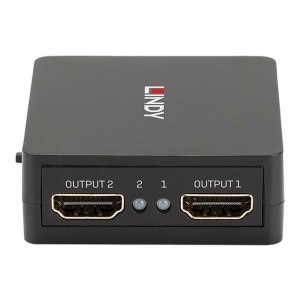 Lindy Compact 2 port HDMI 18G splitter - Video-/Audio-Splitter