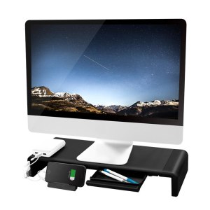 LogiLink Ergonomic riser - Aufstellung - für LCD-Display / Notebook / Tablet - Kunststoff, Metall - Schwarz - Schreibtisch