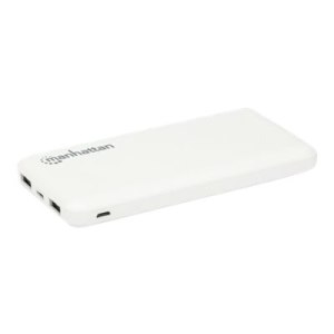 Manhattan Power Bank, 10000 mAh, Output: 2x USB-A (2.1A...