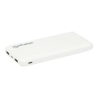 Manhattan Power Bank, 10000 mAh, Output: 2x USB-A (2.1A & 1A)