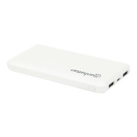 Manhattan Power Bank, 10000 mAh, Output: 2x USB-A (2.1A & 1A)