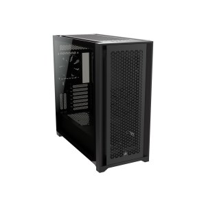 CORSAIR 5000D AIRFLOW - Mid tower - ATX - Seitenteil mit Fenster (gehärtetes Glas) - keine Spannungsversorgung (ATX) - Schwarz - USB/Audio