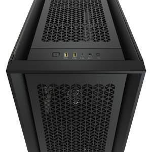 CORSAIR 5000D AIRFLOW - Mid tower - ATX - Seitenteil mit Fenster (gehärtetes Glas) - keine Spannungsversorgung (ATX) - Schwarz - USB/Audio