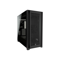 CORSAIR 5000D AIRFLOW - Mid tower - ATX - Seitenteil mit Fenster (gehärtetes Glas) - keine Spannungsversorgung (ATX) - Schwarz - USB/Audio