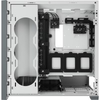 Corsair iCUE 5000X RGB - Midi Tower - PC - Plastic - Steel - Tempered glass - White - ATX,EATX,ITX - Gaming