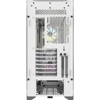 Corsair iCUE 5000X RGB - Midi Tower - PC - Plastic - Steel - Tempered glass - White - ATX,EATX,ITX - Gaming