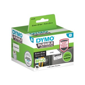 Dymo Polypropylen (PP) - stark klebend - Schwarz auf...