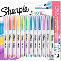 Sharpie S-Note - Marker - verschiedene Farben (Packung mit 12)