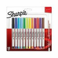 Sharpie 2065408. Schreibfarben: Mehrfarben, Punkttyp: Ultrafein, Spitze Weite: 0,5 mm. Menge pro Packung: 12 Stück(e), Verpackungsart: Sichtverpackung