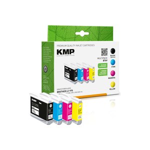 KMP MULTIPACK B76V - 4er-Pack - Schwarz, Gelb, Cyan,...