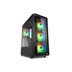 Sharkoon TK4 RGB - Midi Tower - PC - Black - ATX - micro...