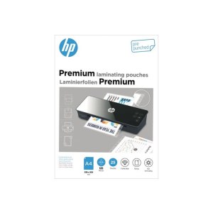 HP Laminierfolien Premium A4 125 Micron 25x mit Lochung