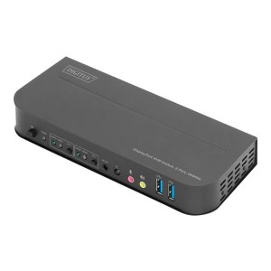 DIGITUS KVM Switch, 2-Port, 4K60Hz, 2 x DP in, 1 x...