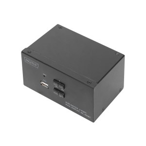 DIGITUS KVM-Switch, 2-Port, Dual-Display, 4K, HDMI&reg;
