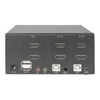 DIGITUS KVM-Switch, 2-Port, Dual-Display, 4K, HDMI®