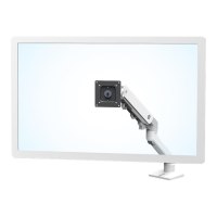 Ergotron HX Desk Monitor Arm - Befestigungskit (Gelenkarm, Spannbefestigung für Tisch, Tischplattenbohrung, Pivot, Befestigungsteile, Verlängerungsteil) - für Monitor - weiß - Bildschirmgröße: bis zu 106,7 cm (bis zu 42 Zoll) - Schreibtisch